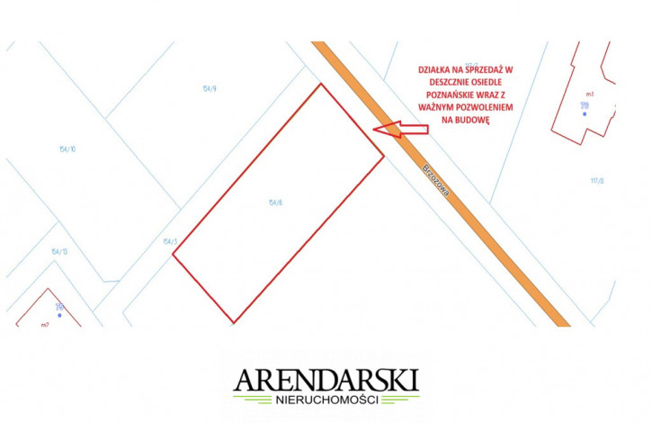 Działka Sprzedaż Osiedle Poznańskie Brzozowa 1