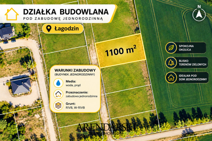 Działka Sprzedaż Łagodzin Tajemnicza 2